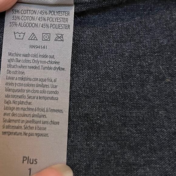 INSTANT MESSAGE Rainbow Palm Tree Scoop Neck Sleeveless Tank Top 1X Plus - Picture 5 of 5